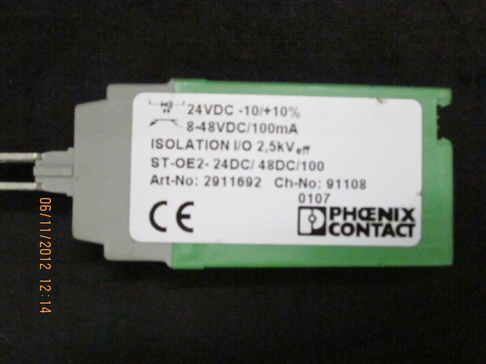 Phoenix Contact ST-OE2-24DC/48DC/100 2911692 Solid State Relay
