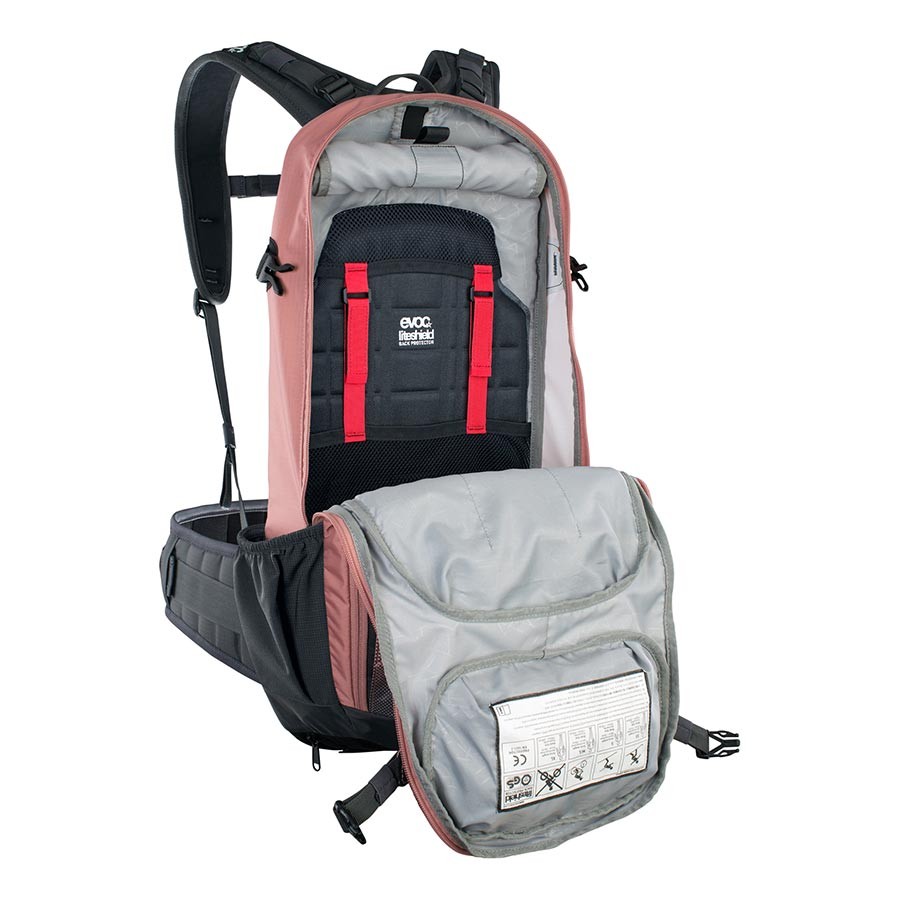 EVOC FR Enduro Backpack 16L with Removable Back Protector, Hydration Compatible