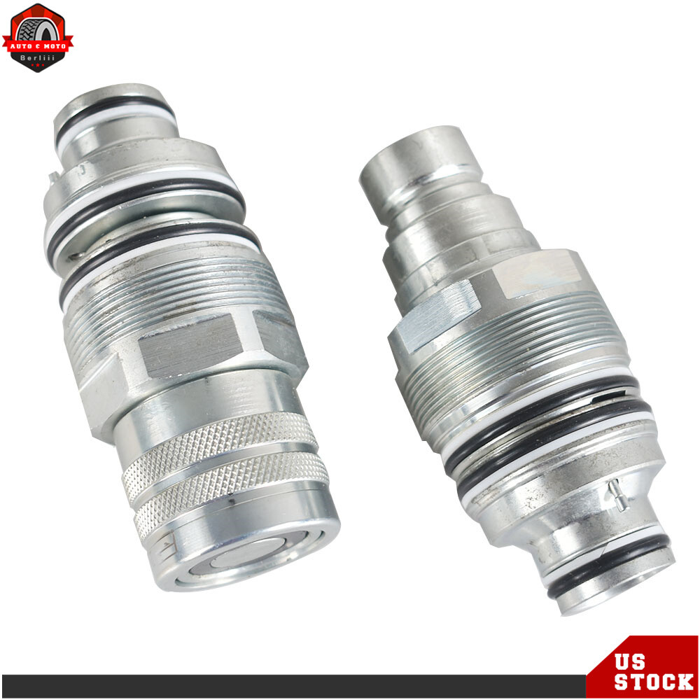 Male & Female Flat Face Coupler Kit For Bobcat T250,T300,T320 6679837 6680018