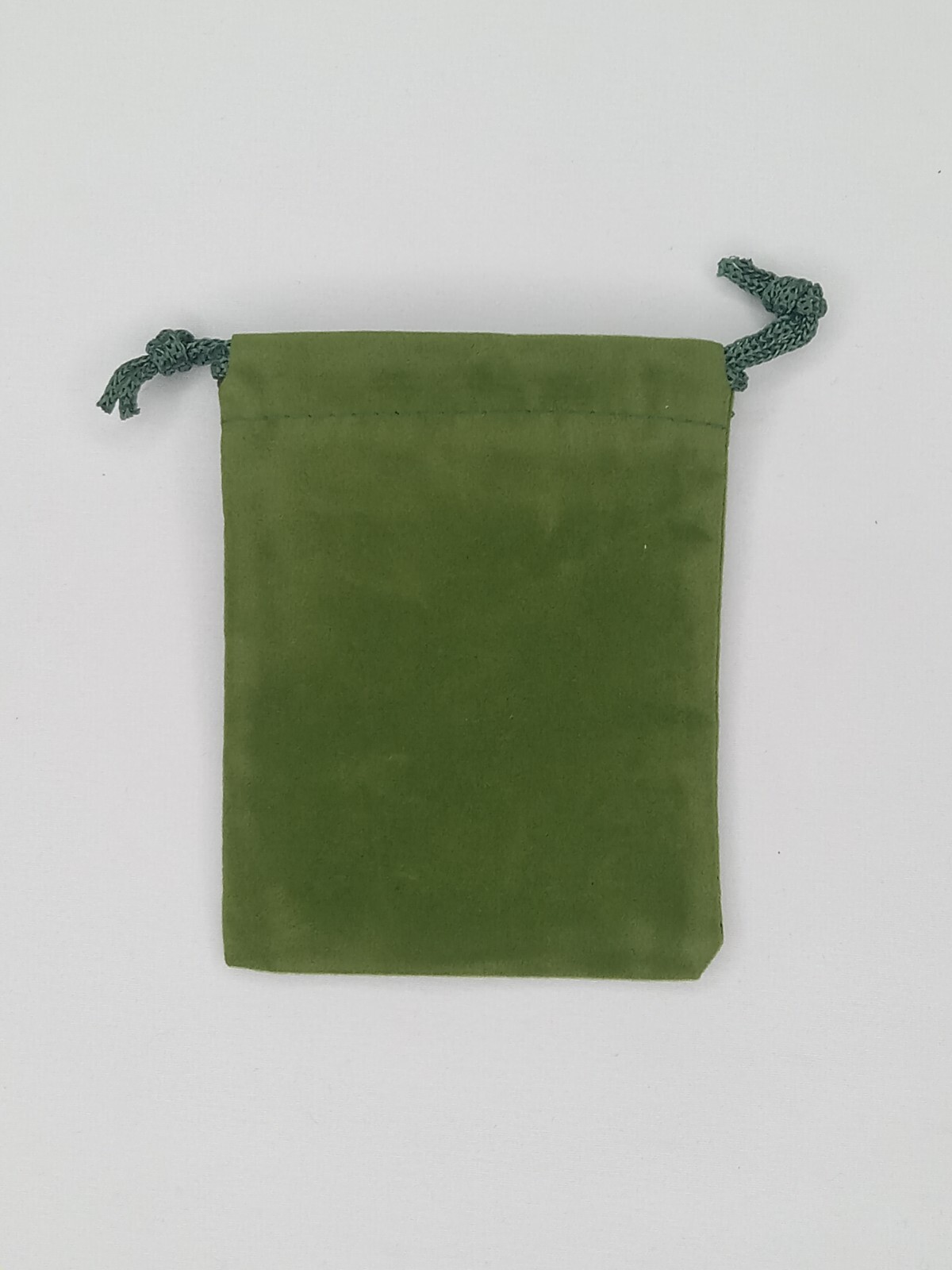 Green Velvet 3" x 4" Dice Bag Jewelry Coin Small Items