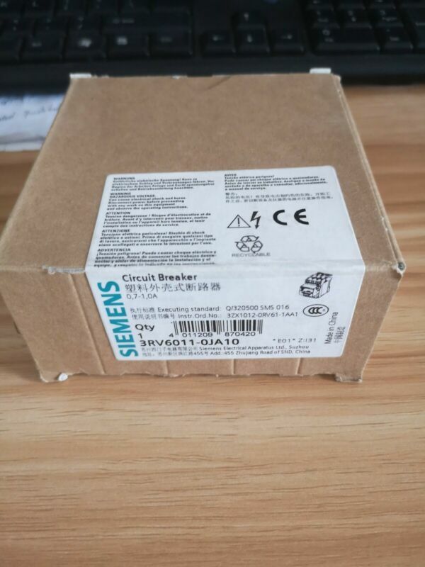 Siemens 3RV6011-0JA10 3RV60110JA10 0.7-1.0A Circuit Breaker -New Ship *UP