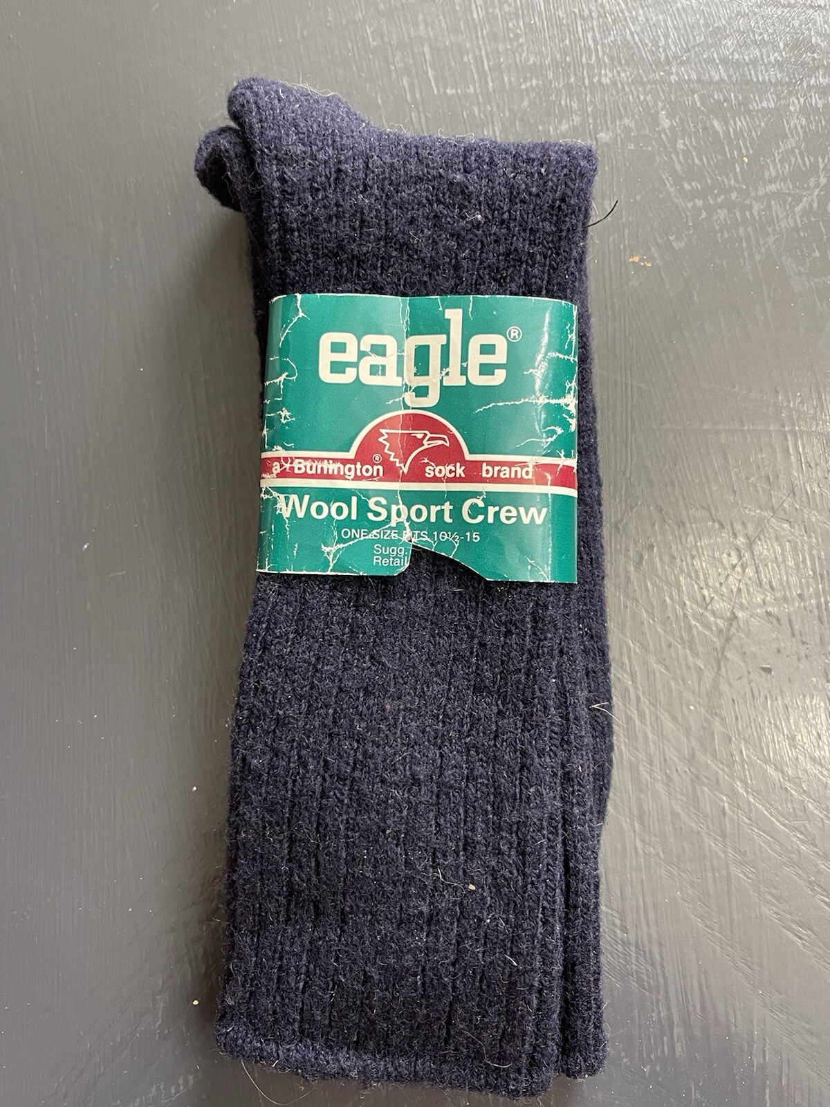 Eagle Wool Navy Crew So Is 85% Wool NWT Size 10-15