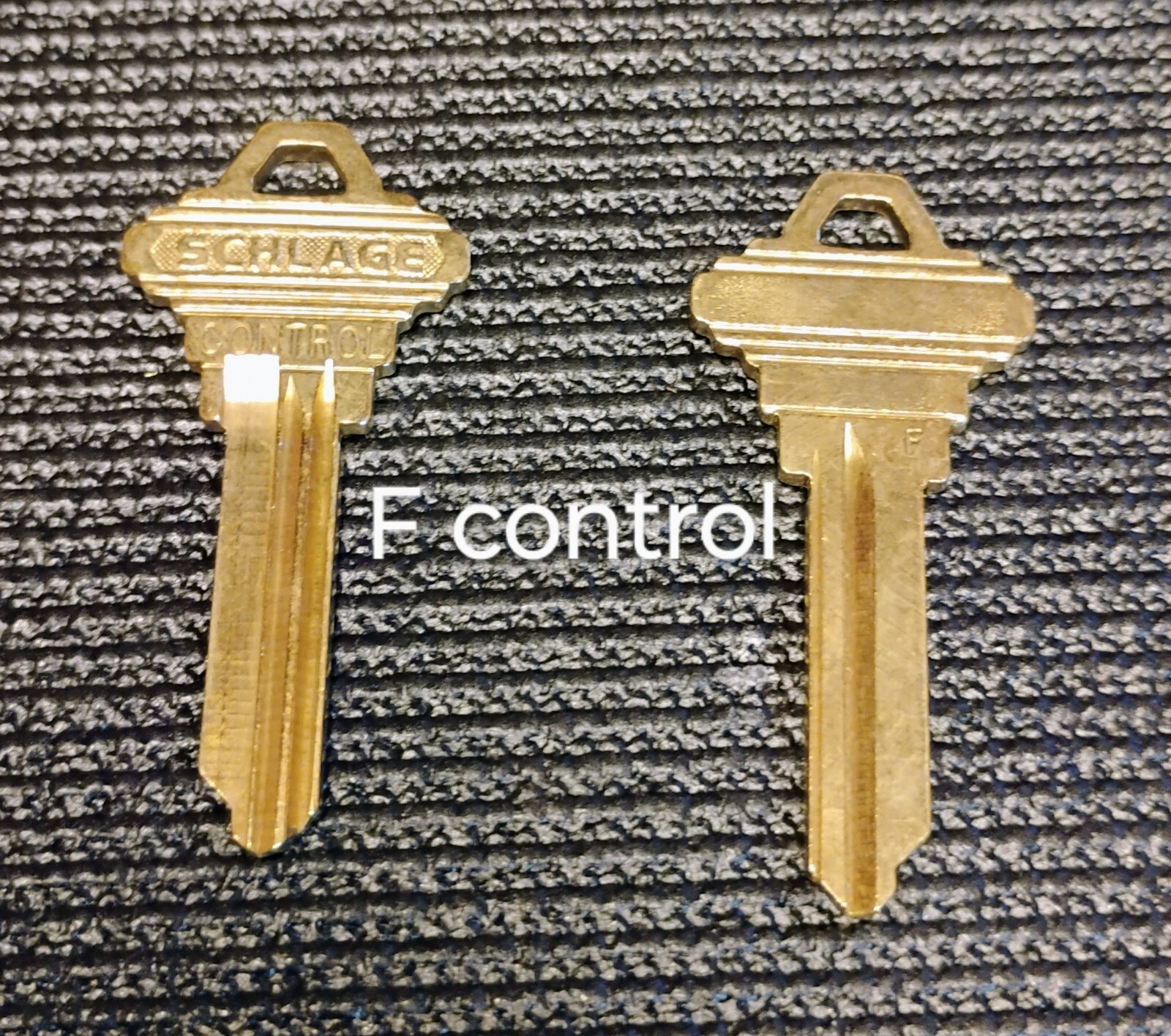 Schlage F keyway control key