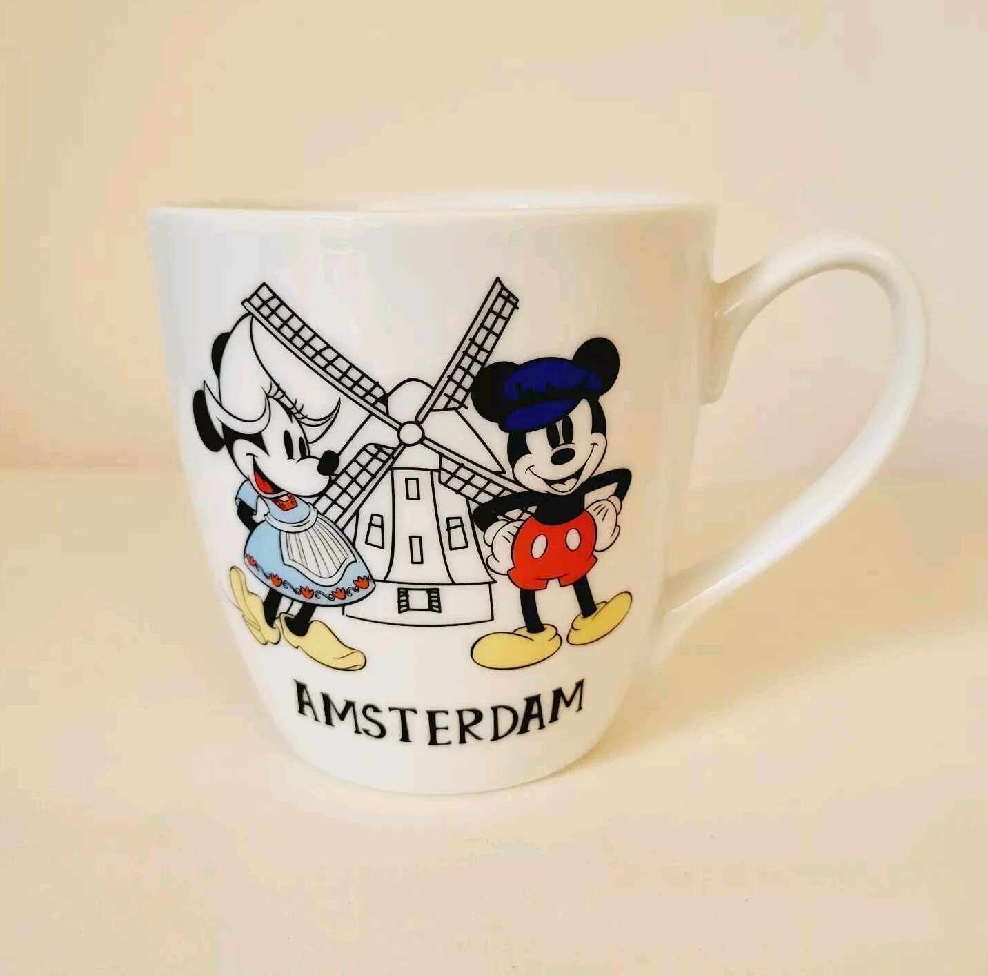 Disney Minnie & Mickey Mouse Amsterdam Mug Cup White