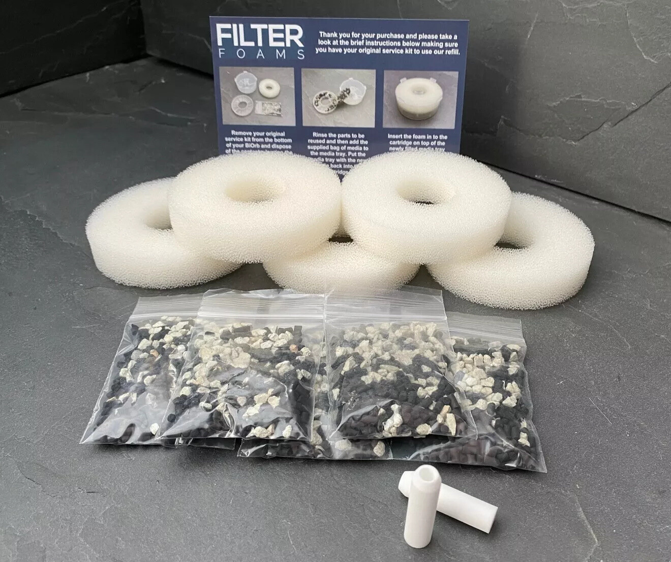 5 Compatible With Biorb Filter Service Kit and 2 Compatible Biorb Air Stones