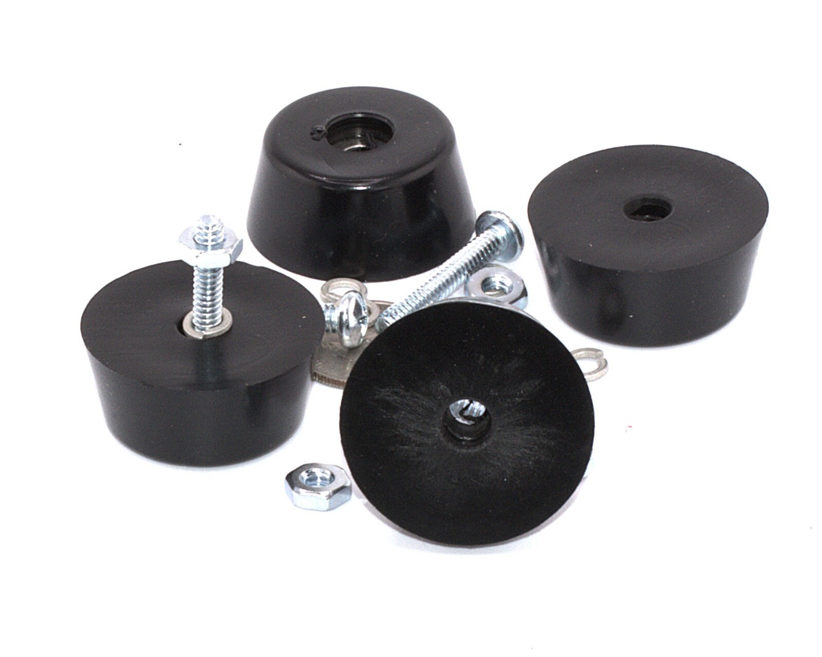 Generator Rubber Feet 16mm x 38mm OD Includes Hardware Vibration Mounts Set of 4