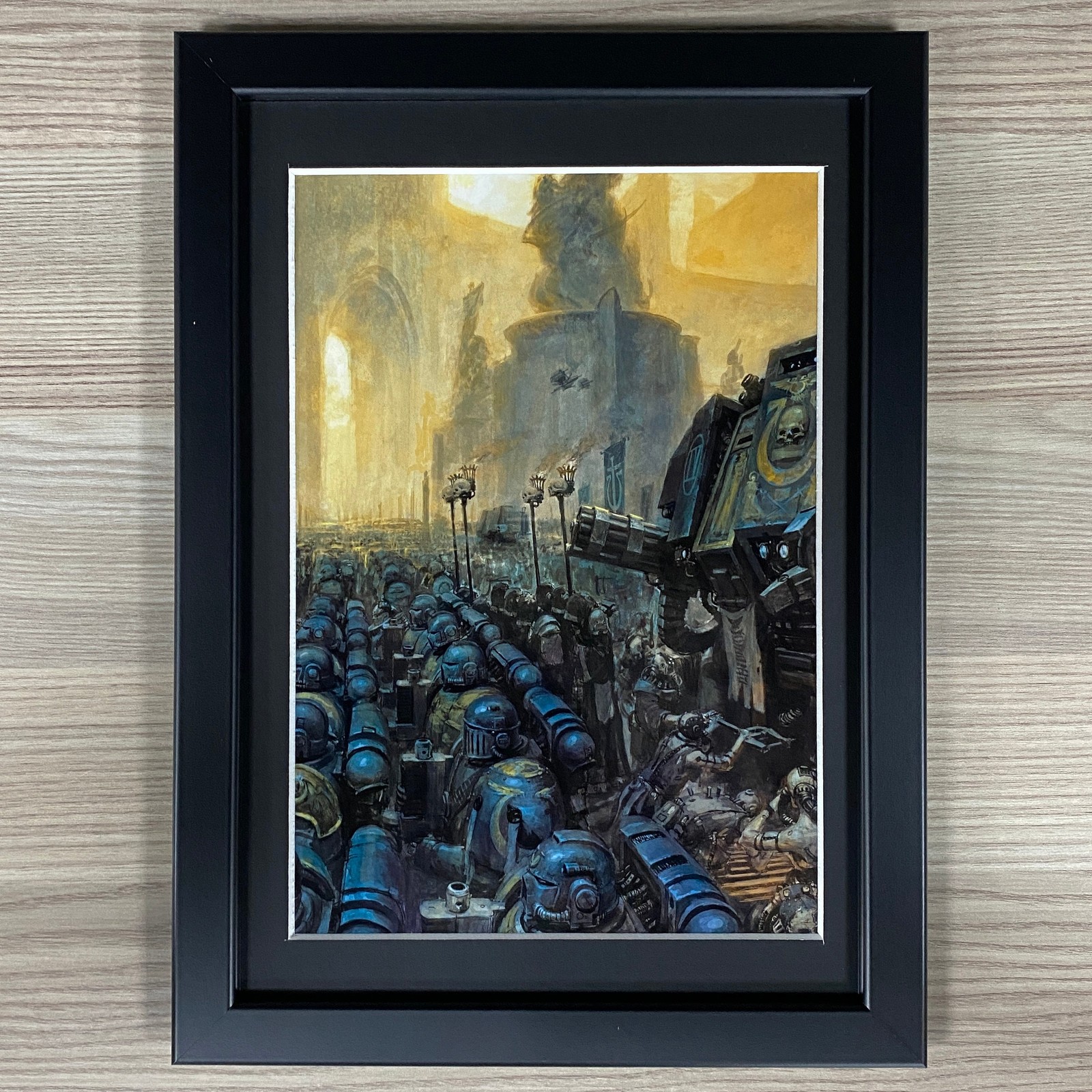ULTRAMARINES FRAMED ART. SPACE MARINES, HORUS HERESY, WARHAMMER 40K 40,000