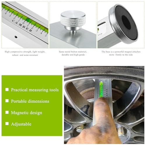 Adjustable Magnetic Gauge Tool, Automotive Camber Caster Strut Wheel Alignment