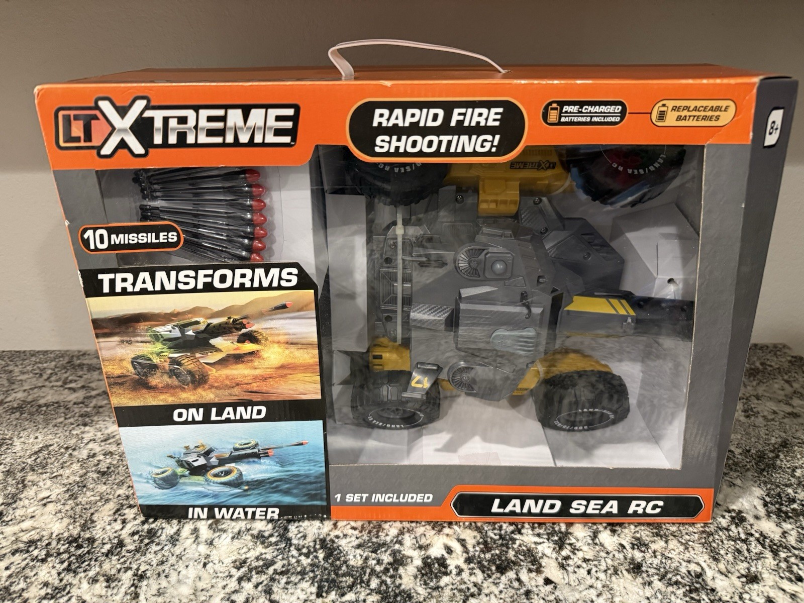 Little Tikes LTXtreme Land Sea RC 10 Missiles Rapid Fire Shooting Transformer