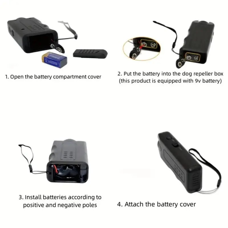 Ultrasonic Dog Repeller & Trainer - 3 Modes, Safe, Effective, Portable