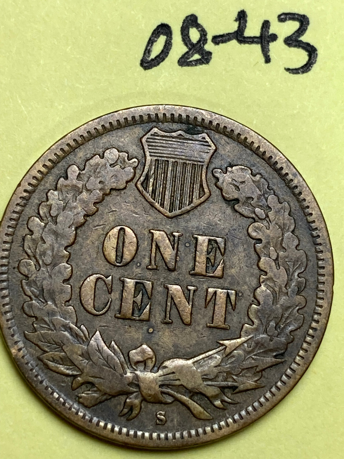 1908-S INDIAN CENT, NICE QUALITY COIN #08-43