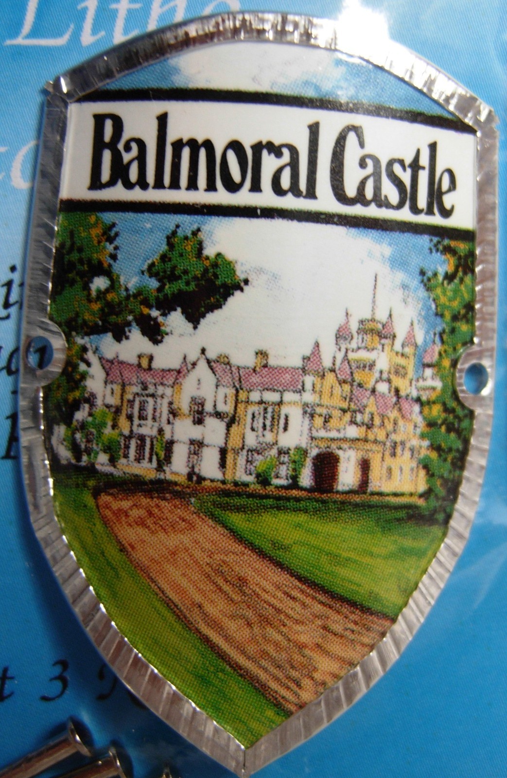 Scotland Balmoral Castle new badge mount stocknagel hiking medallion G9789