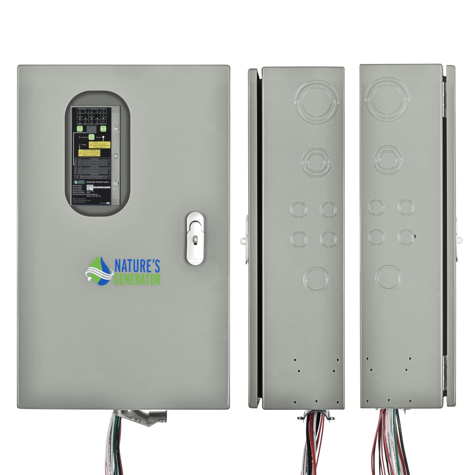 Nature's Generator Pre-Wired 120V/240V 30A 8 Circuits Automatic Transfer Switch