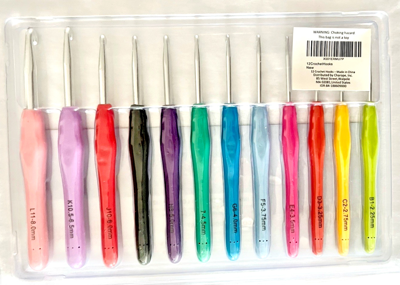 Crochet Hooks Be Craftee Kit 12 Extra Long Multiple Sizes Hobby Arts & Crafts