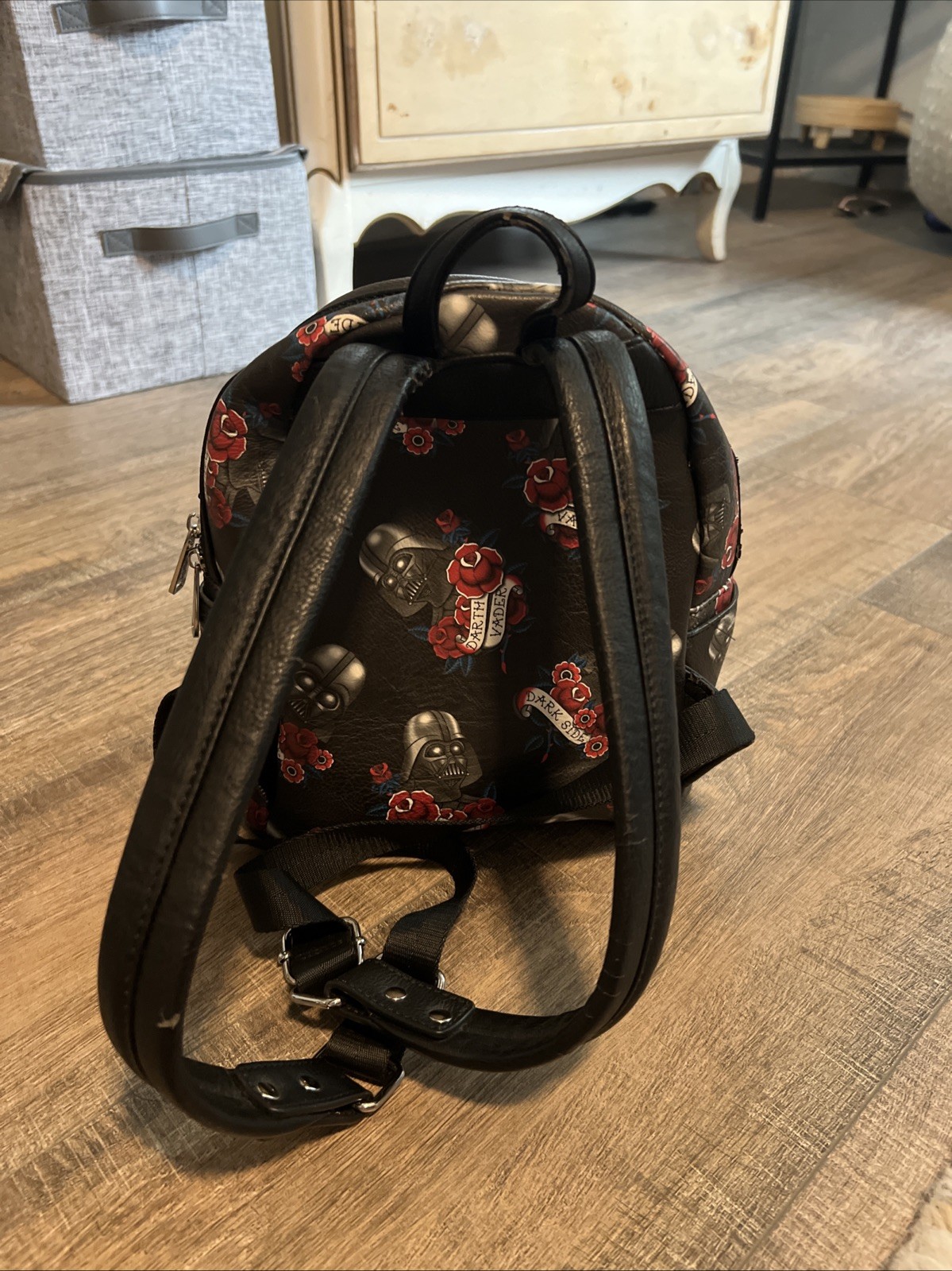 Loungefly Star Wars Darth Vader Dark Side Rose Tattoo Mini Backpack