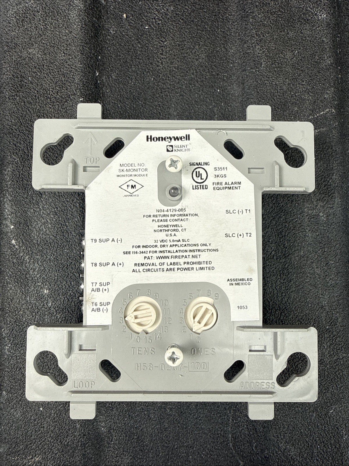 Silent Knight SK-MONITOR Addressable Input Monitor Module