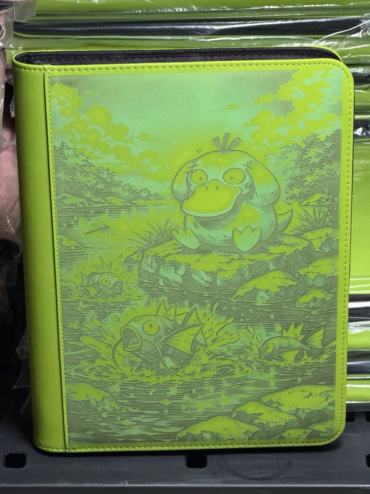 Pokémon Psyduck With Magikarp Laser Engraved 360 SLOT Binder