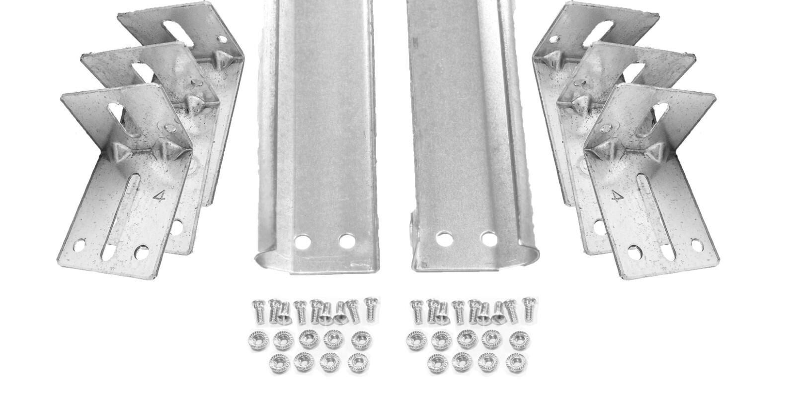 Garage Door Rails / Vertical Track Set of 2 (Right and Left Side)