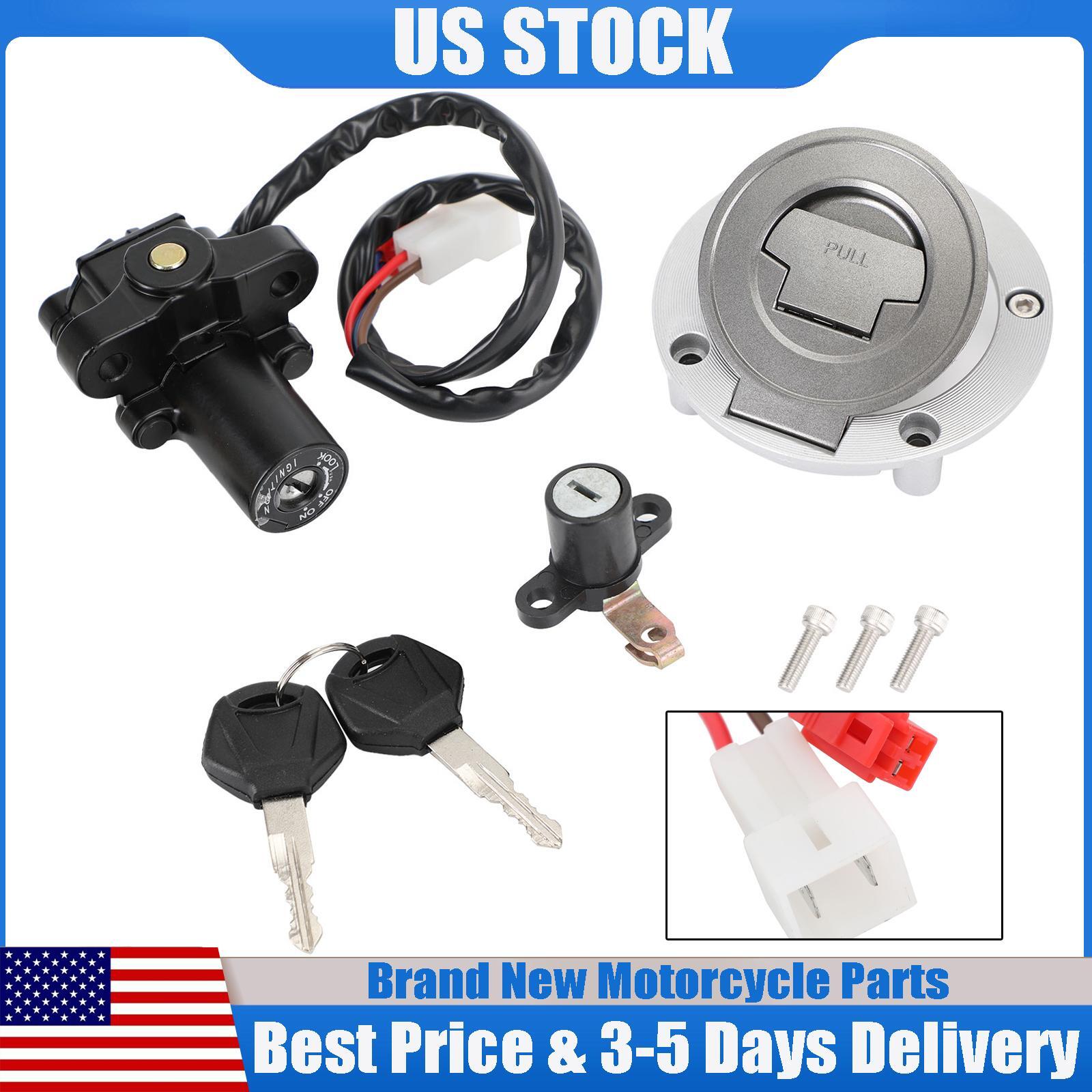 Ignition Switch Fuel Tank Cap Seat Lock Set For Yamaha YZF-R1 R1 2000 - 2003