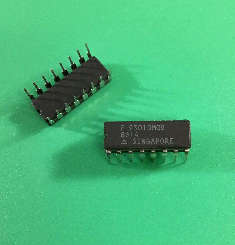 (1PC) FSC 9301DMQB FAIRCHILD DIGITAL MICROCIRCUIT IC 16-PIN CDIP