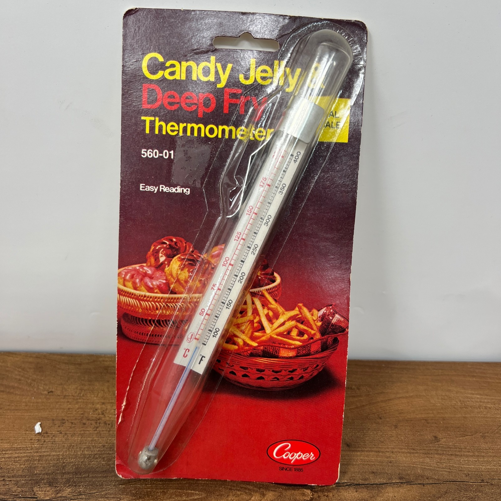 Vintage Copper Candy Jelly & Deep Fry Thermometer Made in USA NIP