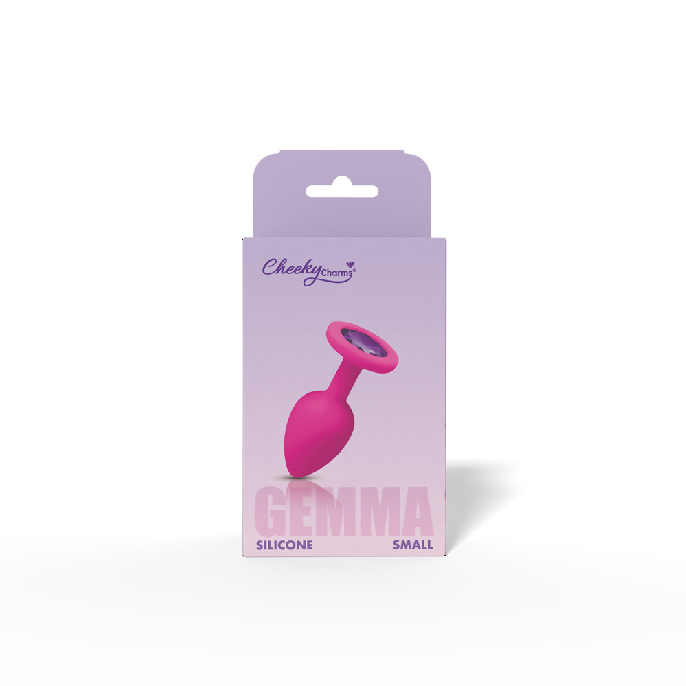 Gemma Purple Gem Pink Silicone Plug - Small