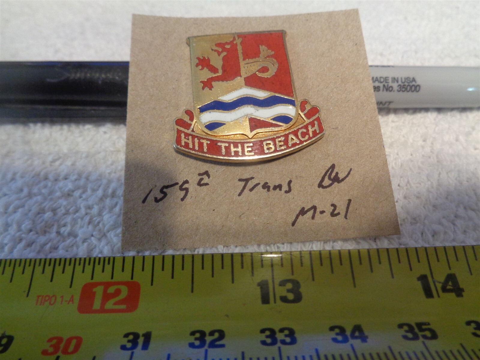 159th Transportation Battalion M-21 Unit Crest, DI, DUI (DRAW#W6)