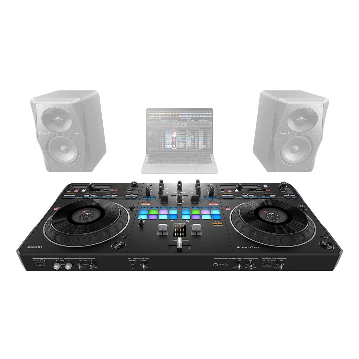 Pioneer DJ DDJ-REV5 Scratch 2-Channel DJ Controller w Case & Decksaver