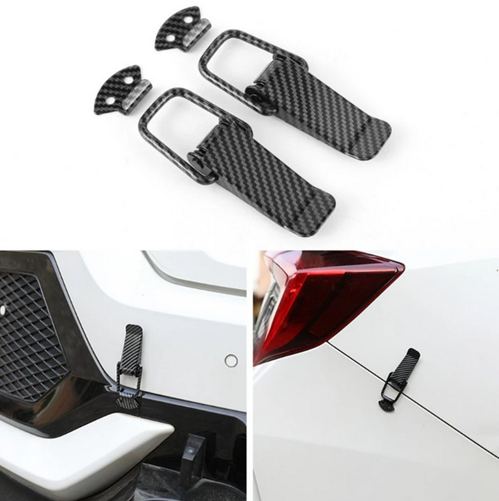 Car Quick Release Bumper Latch Push Button Trunks Bumper Lock Clips Kit 2Pcs