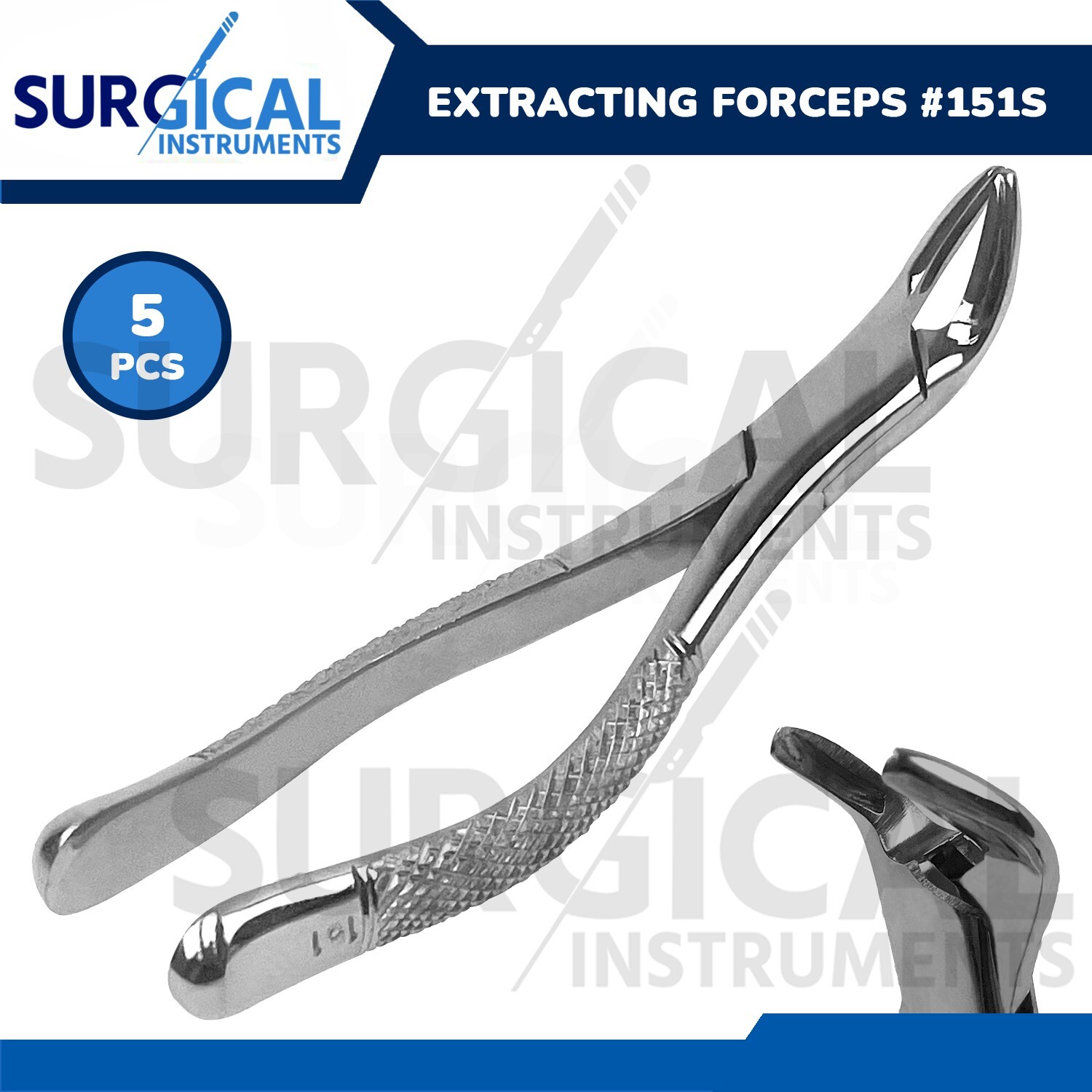 5 Pcs PEDO EXTRACTING FORCEPS #151S DENTAL SURGICAL INSTRUMENTs German Grade