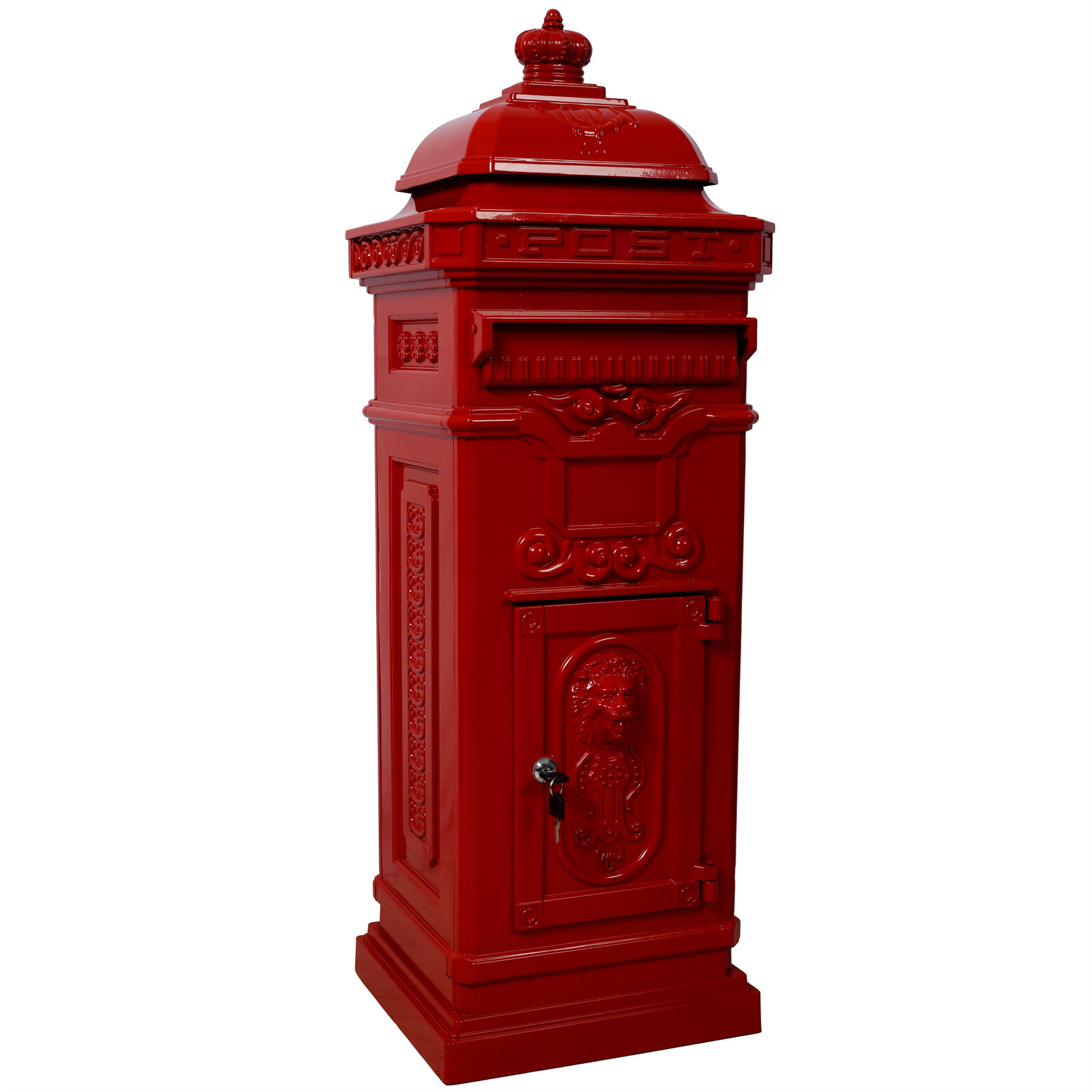 Large Locking Mailbox Aluminum Mail Box Postal Box Security Heavy Duty