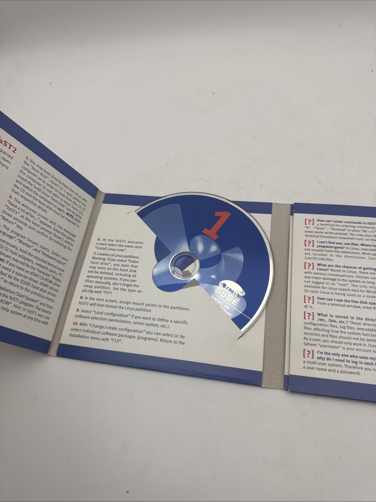 SuSE Linux 7.1 Personal 3 CD Set Vintage Linux OS Software
