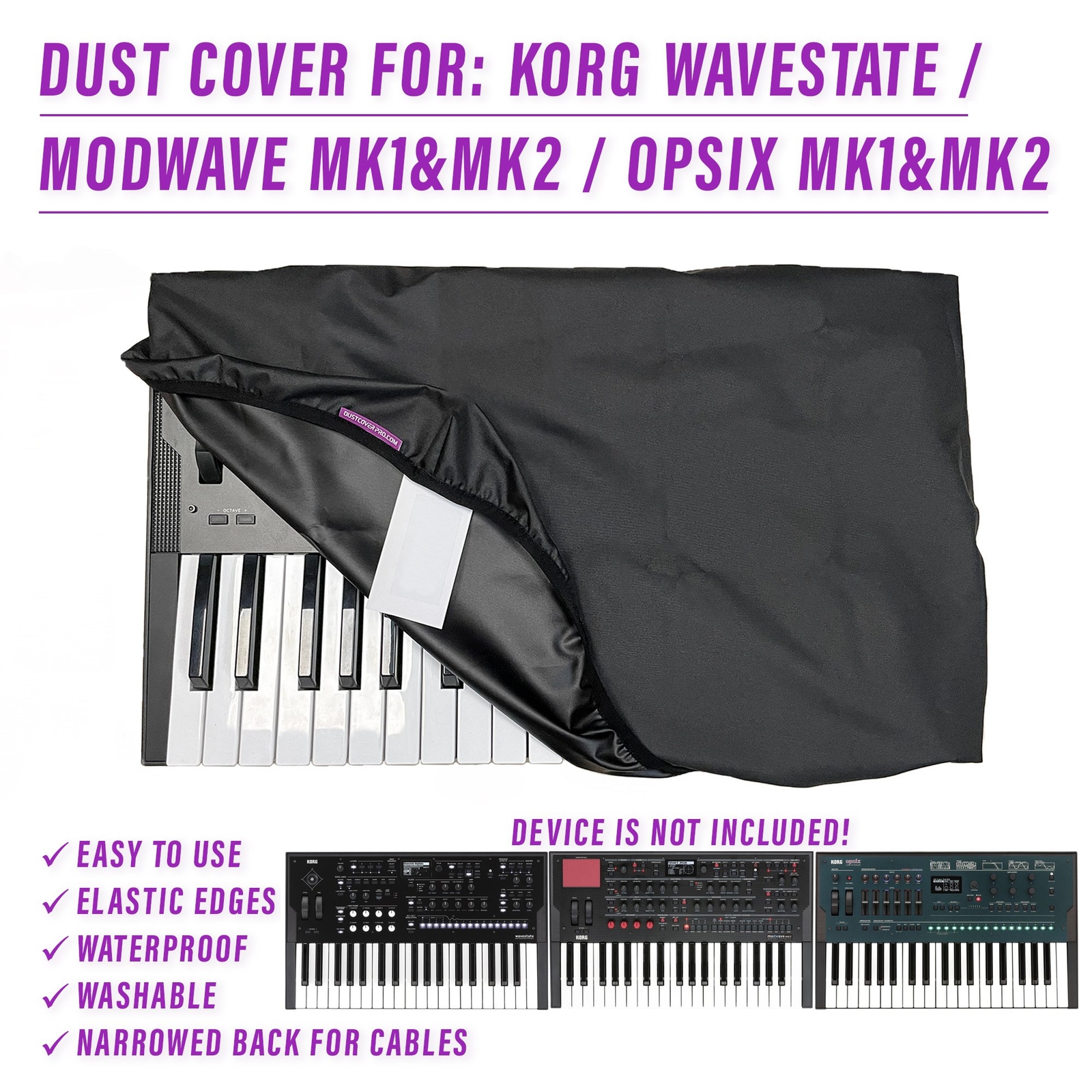 DUST COVER for Korg Wavestate / Modwave / Opsix (Mk1 & Mk2)