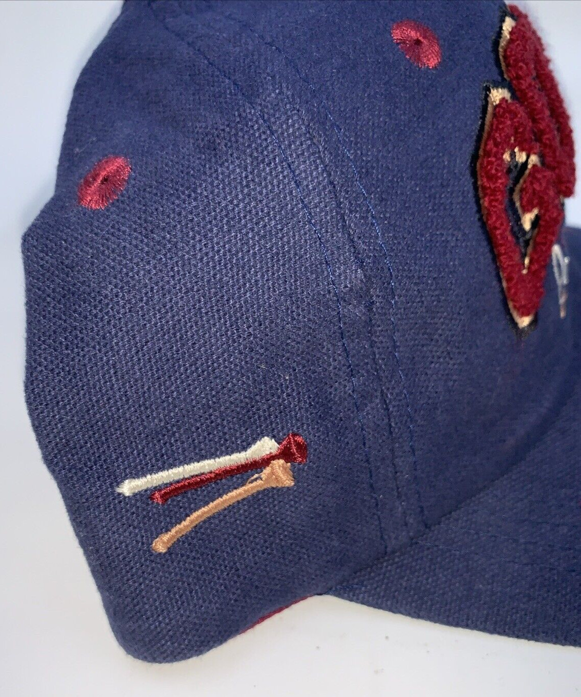 VTG Pebble Beach Golf Links Ahead Strapback Adjustable Hat Cap Dad Men Blue NWT