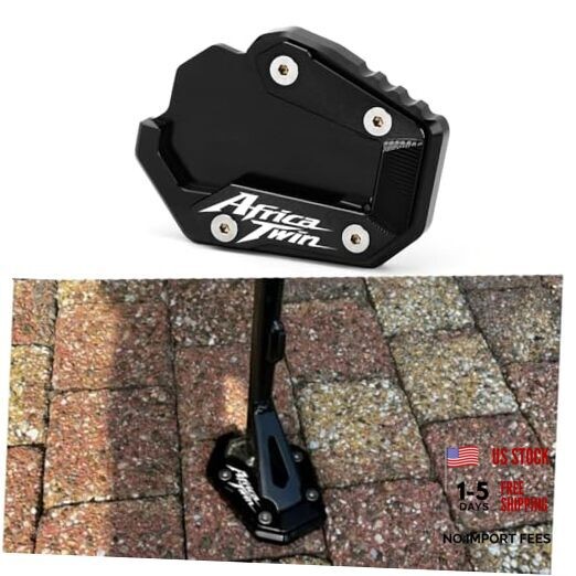 Motorcycle Kickstand Fit For H.onda CRF1100L Standard Model Africa Twin black