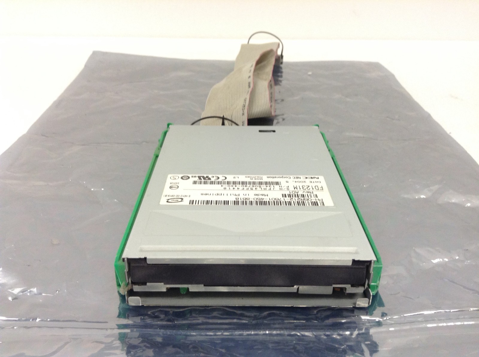 NEC Floppy Disk Drive FD1231M 3.5" 1.44MB w/ Cable 77VYX & Rails FREE SHIPPING