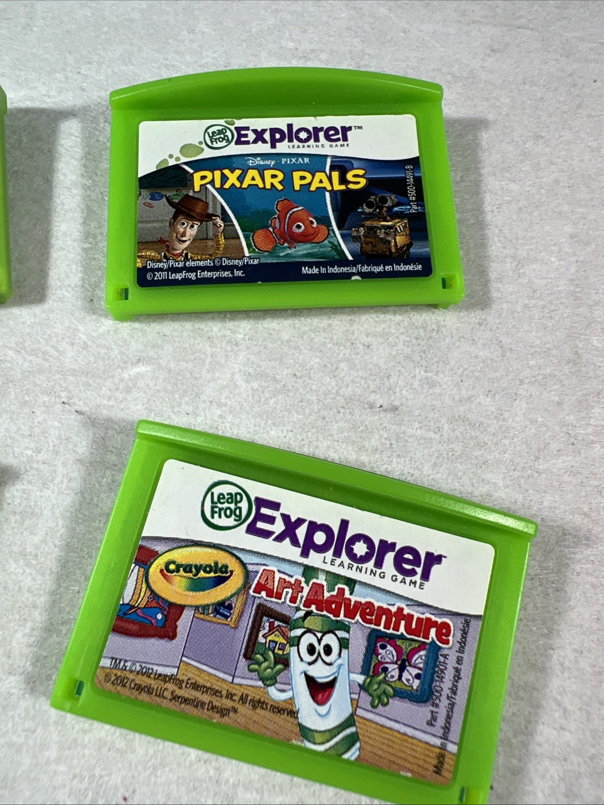 4 Leap Frog LeapPad Explorer Learning Game lot LeapPad 2 / 3 Disney