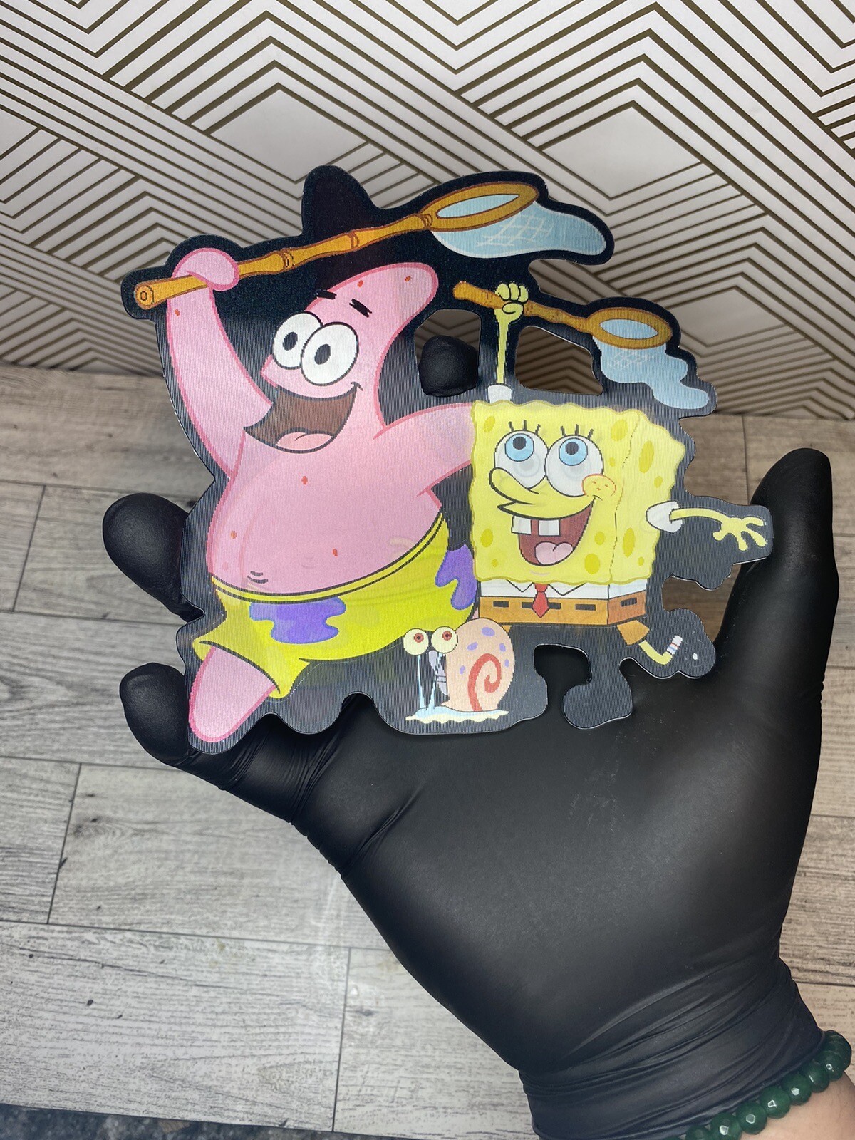 Spongebob Squarepants Patrick Star 3D Lenticular Motion Car Sticker Nickelodeon
