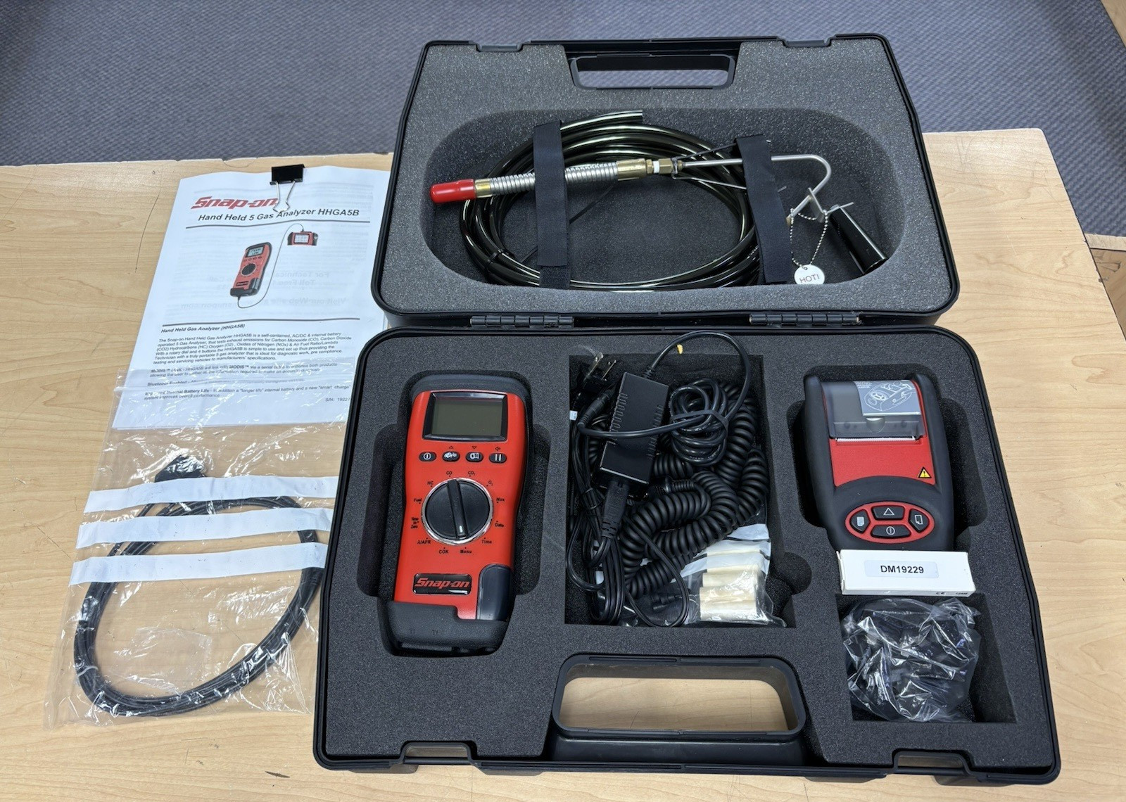 Snap-on HHGA5B Handheld 5 Gas Analyzer Kit *Pre Owned* FREE SHIPPING