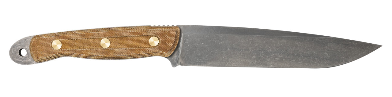 Case XX Knives RW100 Roland Welker Tan Micarta Carbon Steel 50628 Fixed Blade