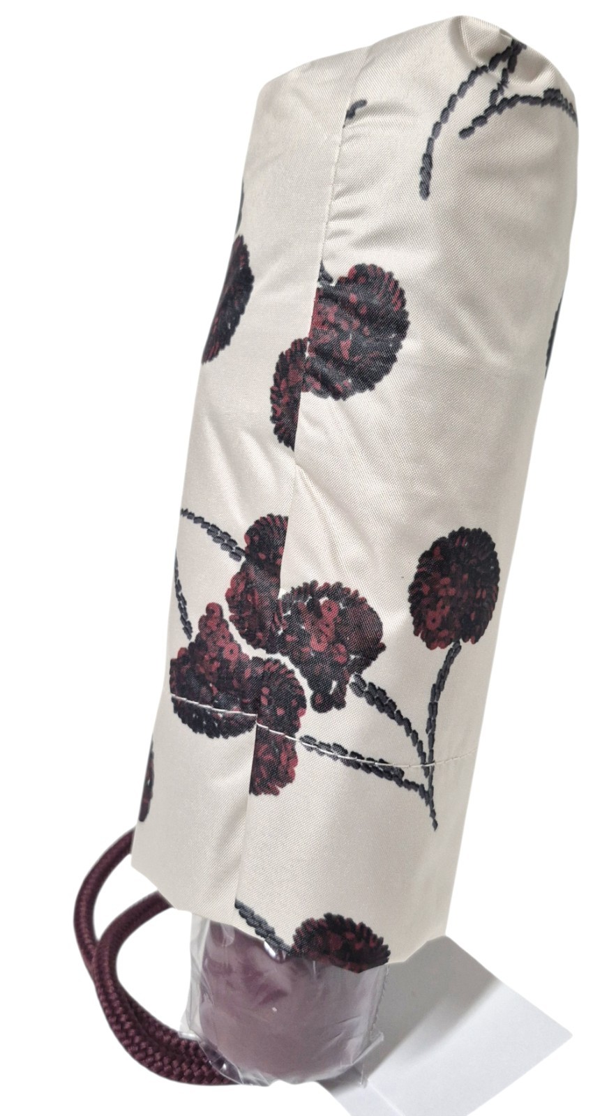 Coach UV Protection Mini Umbrella with Cherry Print Silver Chalk Multi CDF36 NWT