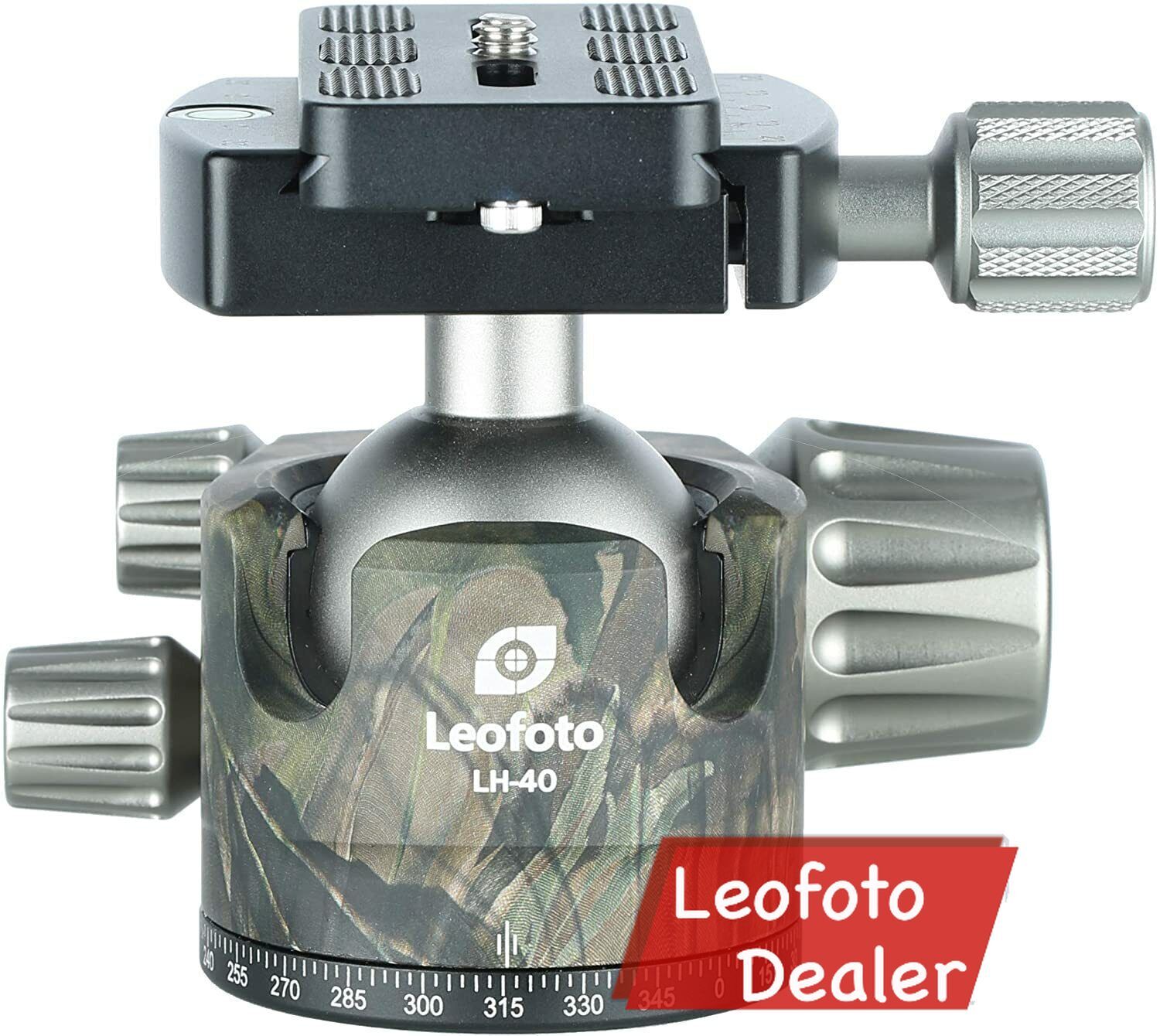 Leofoto LH-40 Camouflage Ball Head with Quick Release Plate and CASE