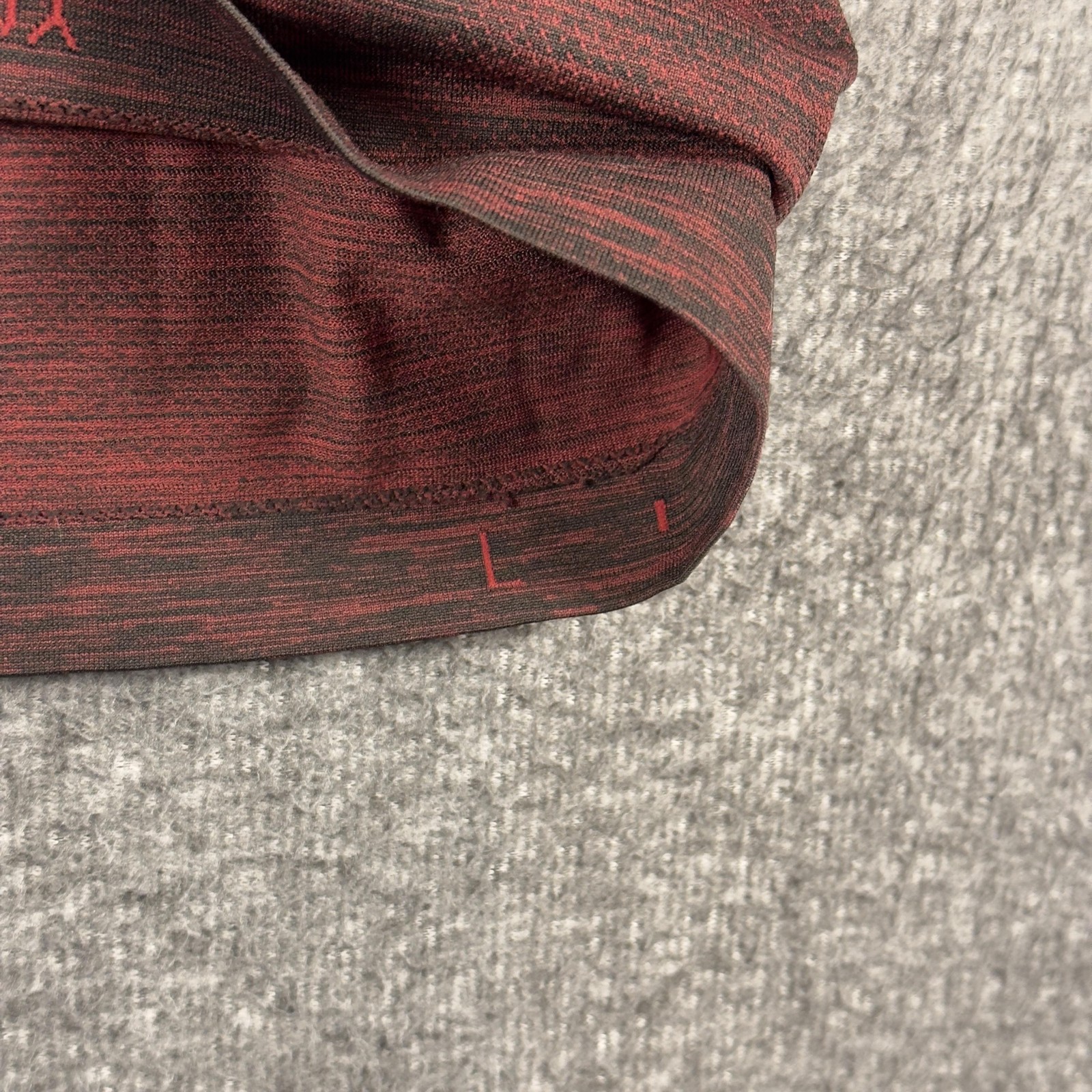 Lululemon Pullover Mens Large Red 1/4 Zip Long Sleeve Performance Athletic Top