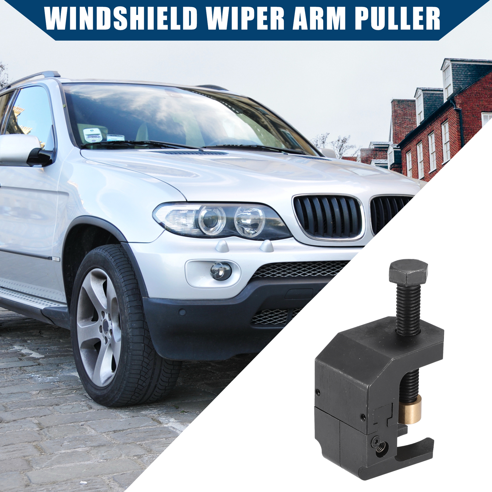 Car Windshield Wiper Arm Puller Metal Black Single Custom for BMW E12 E21 E67