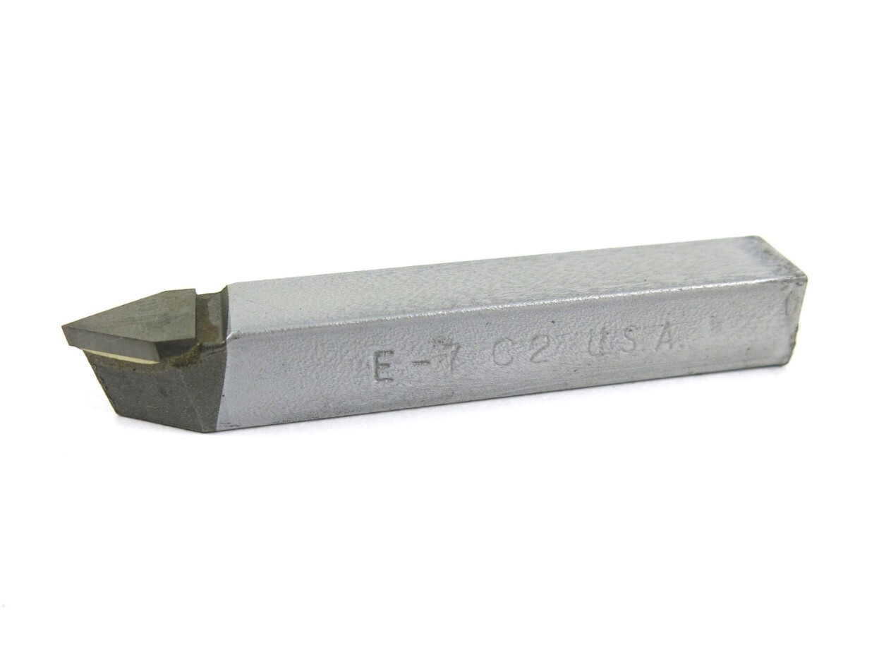 ACT E-7 Grade C2 Carbide 60° Brazed Lathe Tool Bit 7/16" x 7/16" Shank