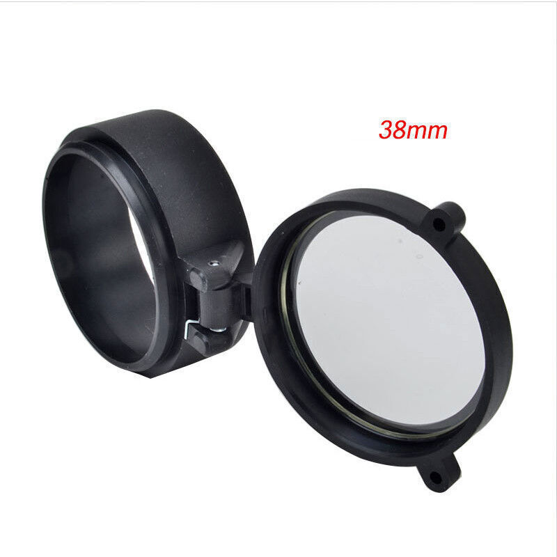 30-69mm Flip Spring Up Open Lens Cover Through transparent Rifle scope Cap