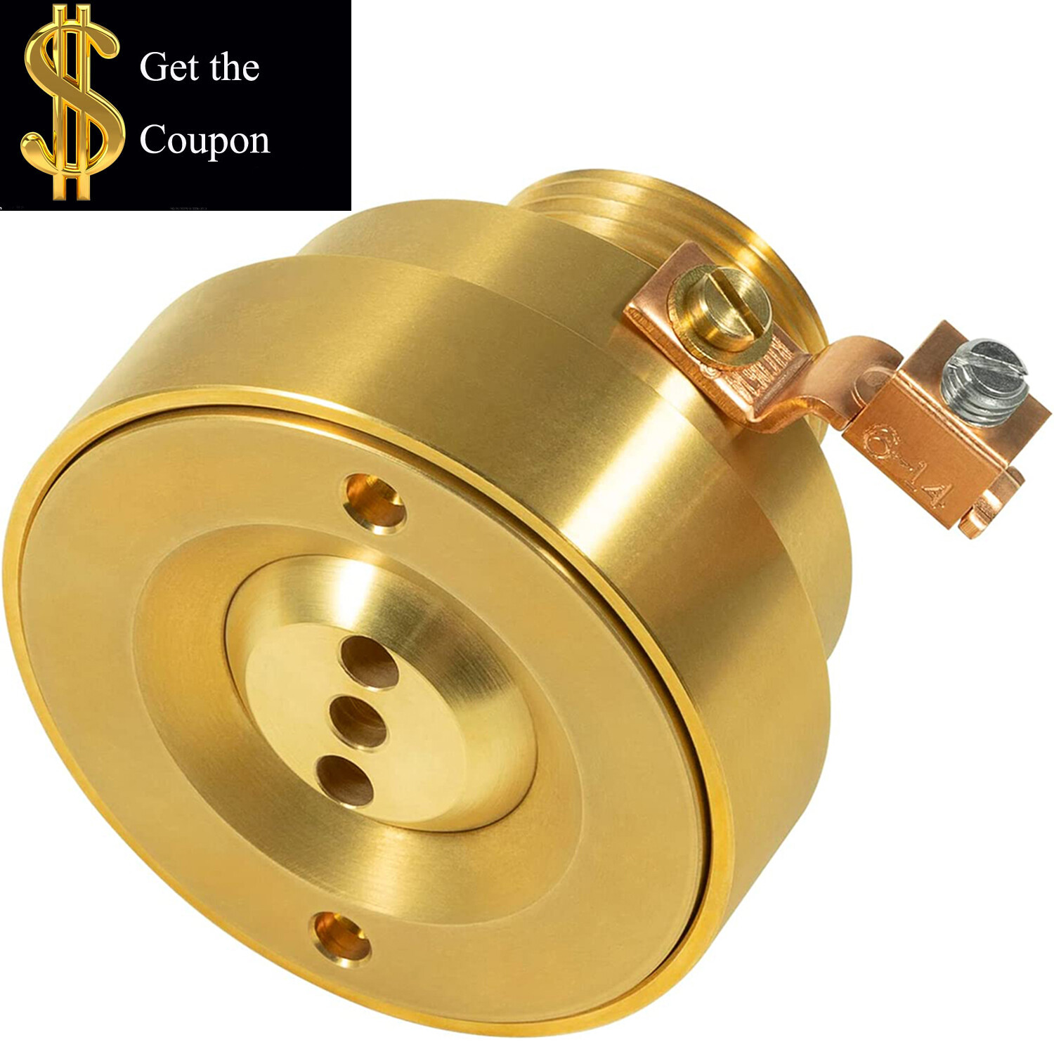 For Swimming Pool Spa Fountain 3 Hole Pool Brass Deck Jet Nozzle with Ground Lug