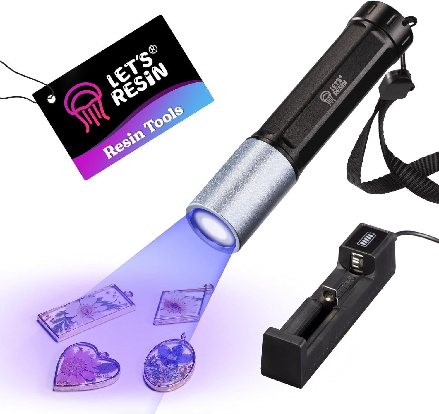 Compact UV Flashlight: Fast Curing & Stain Detection - 365nm Waterproof Lamp
