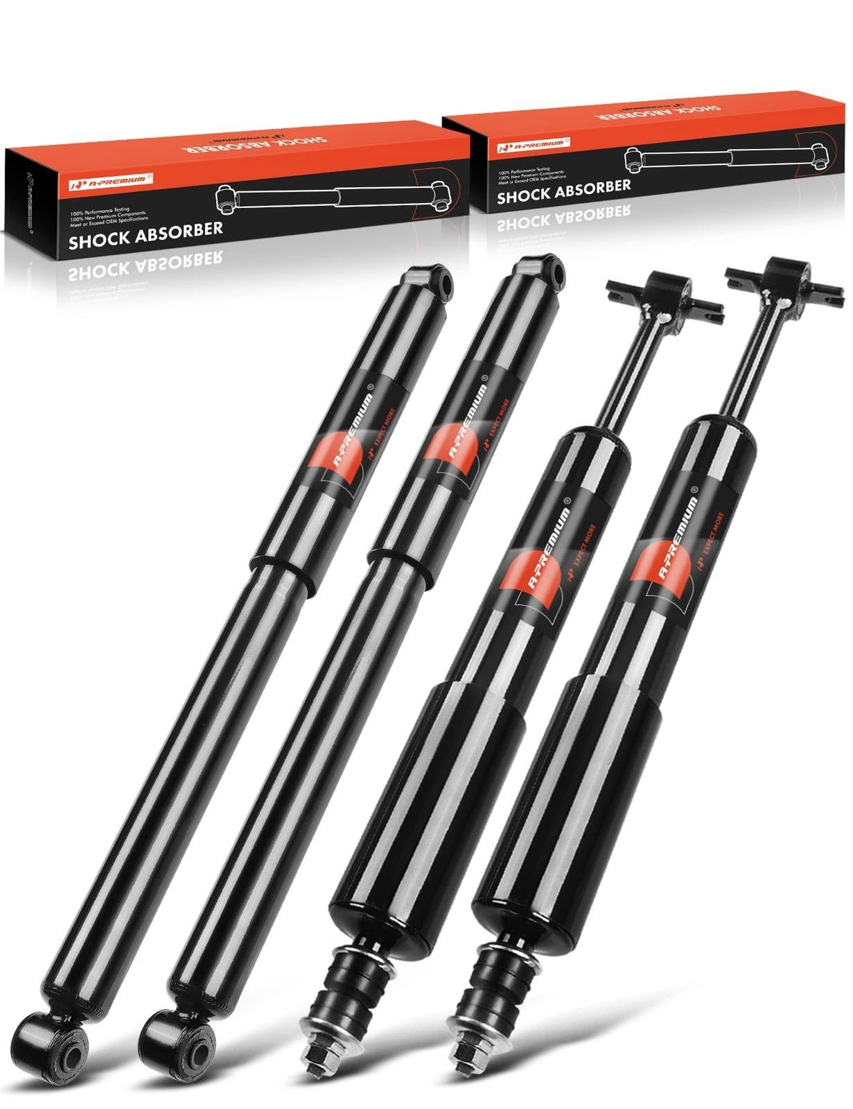 A-Premium Front and Rear Shock Absorbers Struts Compatible with Ford Ranger 1...