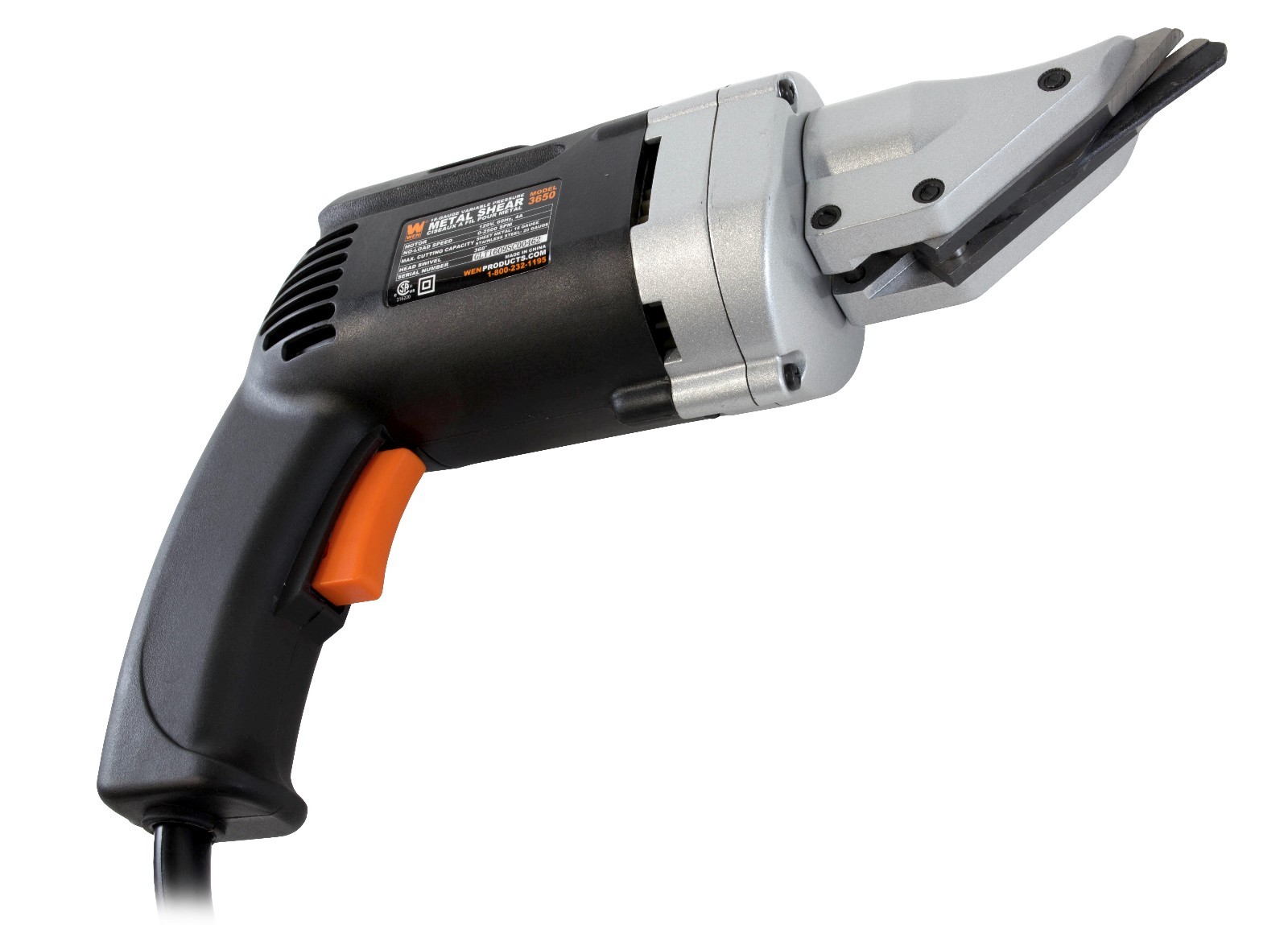 WEN 3650 Variable Speed Swivel Head Electric Metal Shear